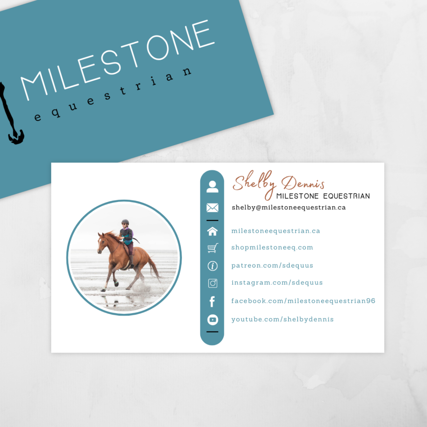 Milestone business cards mocks